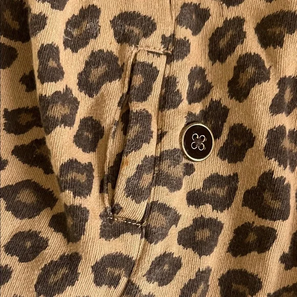 Janie and Jack Brown Leopard Print Pea Coat - Picture 5 of 6
